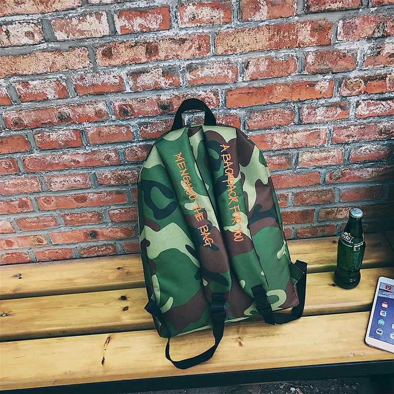 Menghuo New 2017 Camouflage Women Men Canvas Backpack Female Teenage Girl School Bag Boy Cool Laptop Male Travel Bagpack Mochila (29)