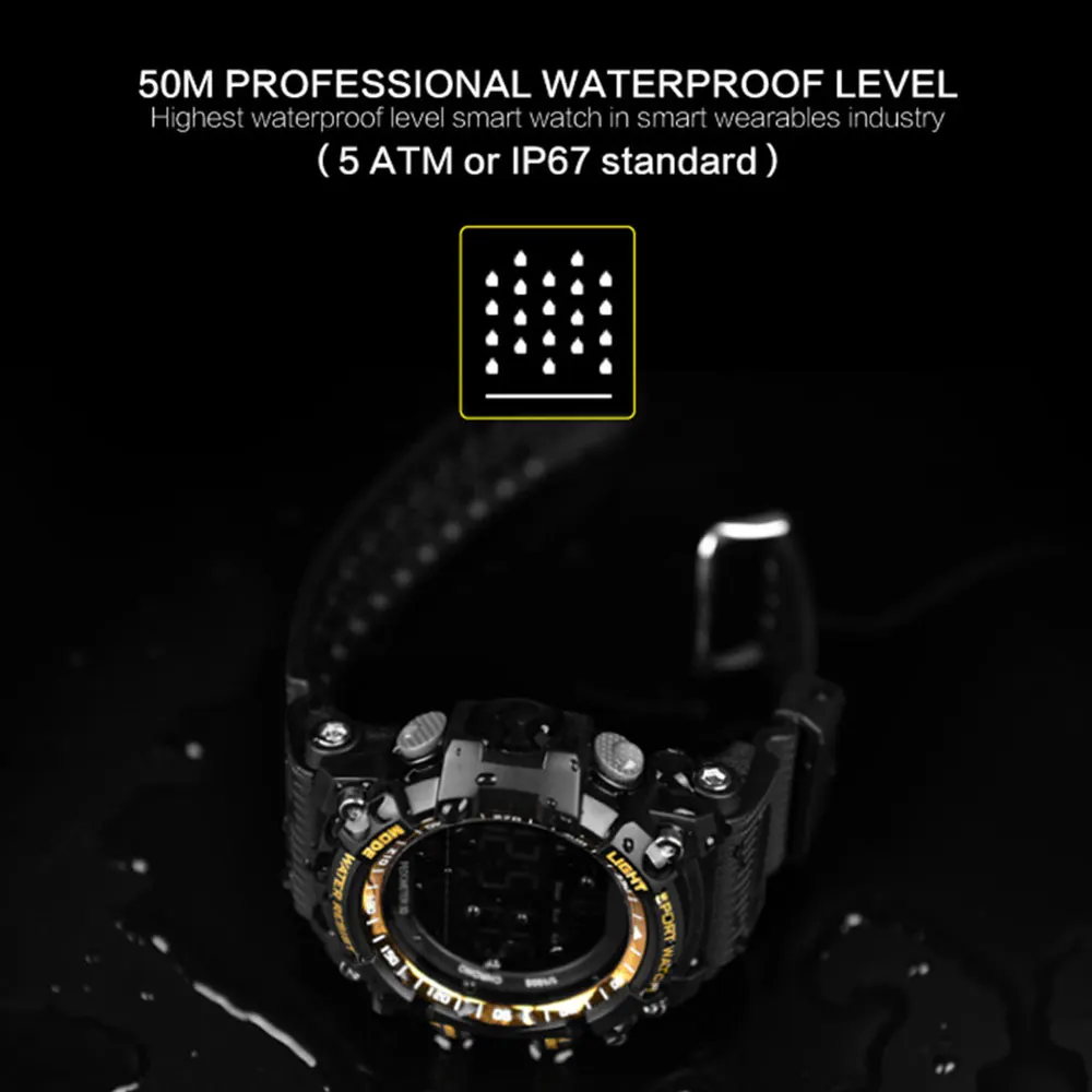  LOKMAT Smart Watch bluetooth digital men clock Pedometer smartwatch Waterproof IP67 Sport For ios A - 32804543757