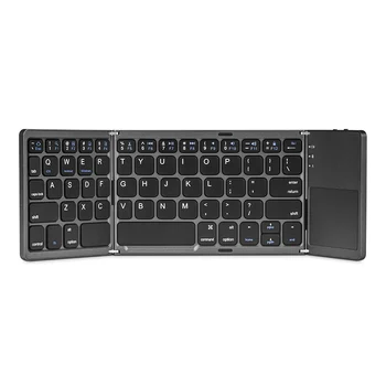 

Original foldable Bluetooth keyboard wireless ultra slim mute keyboards with touchpad for Android IOS Windows Tablet PC
