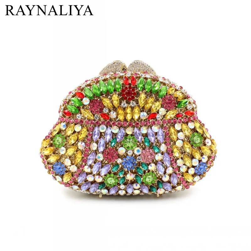 

New Women Fashion Day Clutches Evening Bags Rhinestones Clutch Handbags Crystal Wedding Bag Day Cluthes Mini Purse Smyzh-e0305