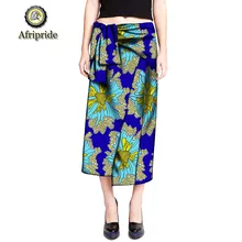 Африканские юбки для женщин AFRIPRIDE Чистый хлопок Базен riche Анкара принт индивидуальный воск батик весна и осень S1827015