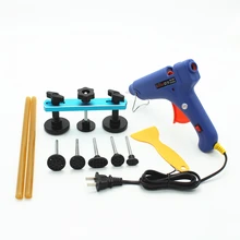 Автомобильный PDR безболезненный вмятин Инструменты для ремонта вытягивающий вмятина удаление ручного инструмента набор горячего клея пистолет 100 Вт+ 2x палочки PDR инструмент Ferramentas