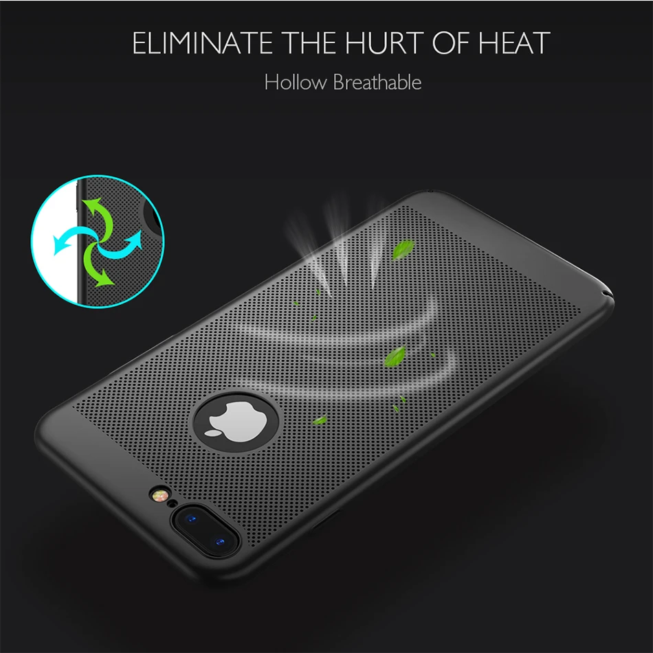 DOEES Phone Case For iPhone 7 6S 6 Plus 5 5S SE Cases Luxury Hollow Breathable Hard PC Cover For Samsung Galaxy S8 S8 Plus Case (5)