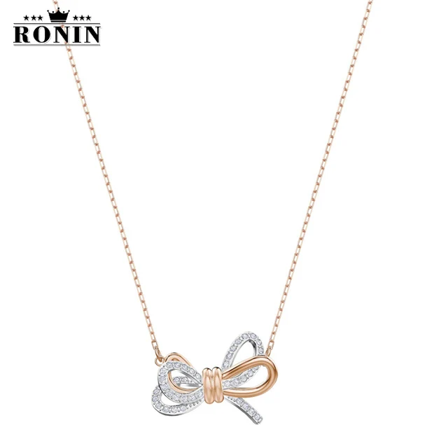 

RONIN 2019 New Style Original Copy High Quality 1:1 Love Swa LIFELONG BOW Necklace Women Jewelry First Choice Free Mail