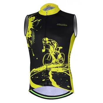 

Outdoor Breathable Anti-sweat Cycling Shirt Sleeveless Full Zipper Quick-dry Vest Bike Clothing Tops Apparel Sportswear