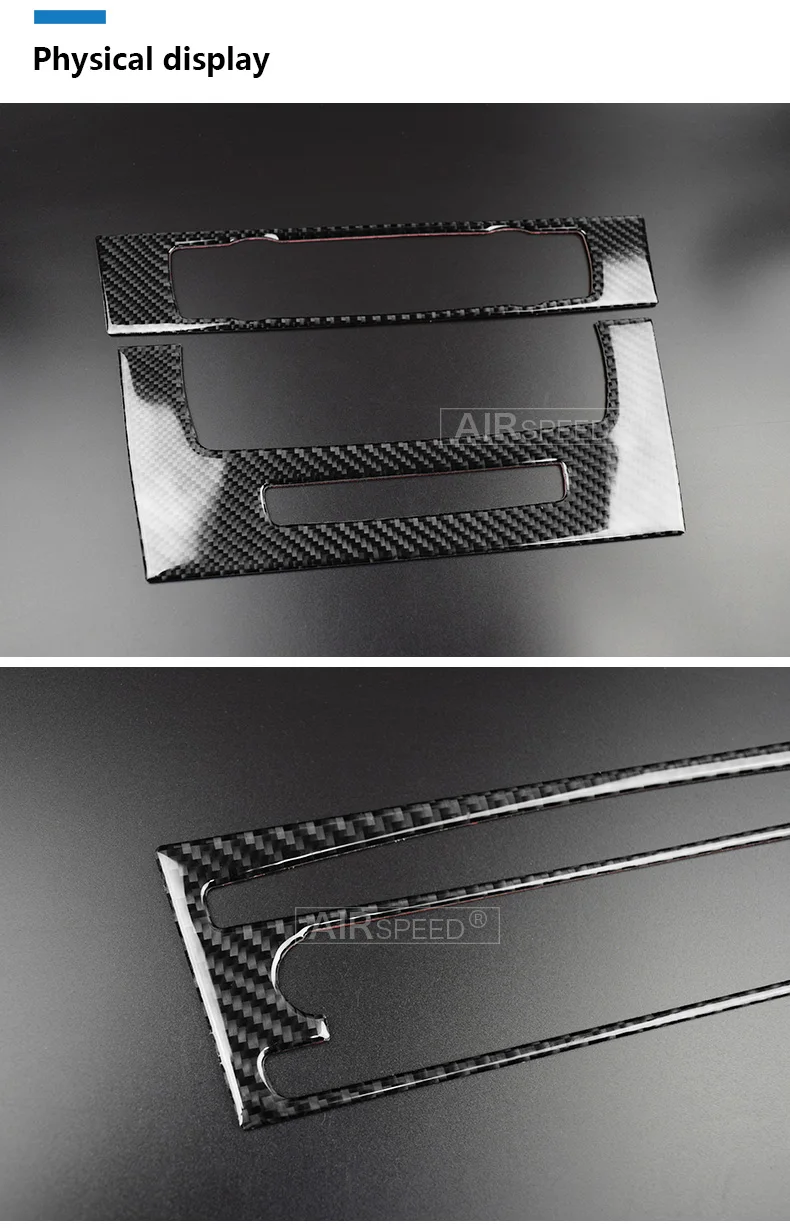 BMW 3 Series E90 E92 E93 Accessories Car Interior Carbon Fiber Air Conditioning CD Panel Cover Trim Decorations (6)