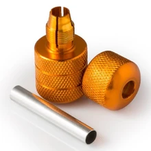 25 мм Золотой Авто-замок алюминиевый сплав татуировки ручки поставка