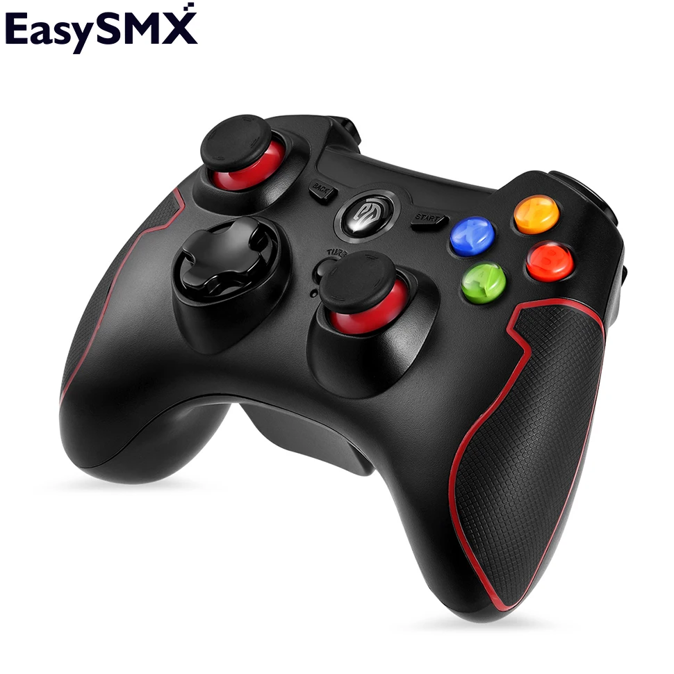 

EasySMX 2.4G Remote Wireless Game Controller with Dual-Vibration TURBO and TRIGGER Buttons Gamepad for PC PS3 Android Phone