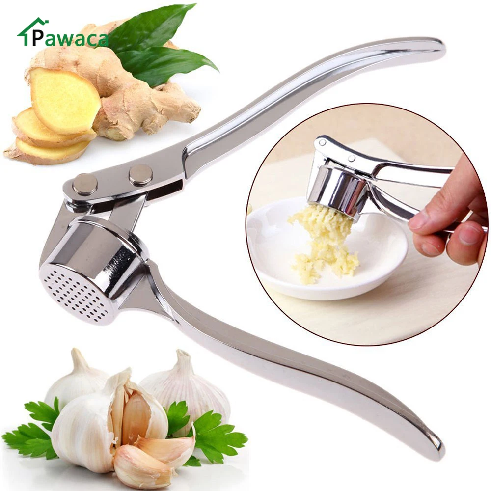 3cm Round Stainless Steel Kitchen Squeeze Tool Alloy Crusher Onion Garlic Presses Fruit