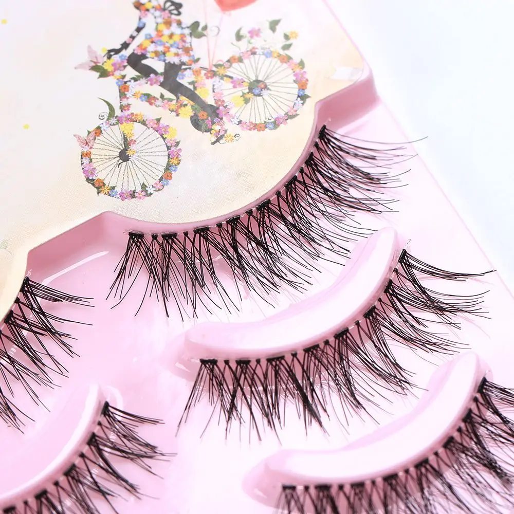 

5 Pairs New Women Lady Natural Soft Black Fake Eye Lashes Handmade Thick Fake False Eyelashes Makeup Extension Tools