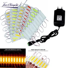 1,5 Вт AC/DC 12 V суперяркие COB Светодиодный модуль лампы впрыска ABS IP67 Водонепроницаемый красный зеленый сине-белые, украшенное мозаикой из драгоценных камней, 12 V 2A светодиодный Мощность