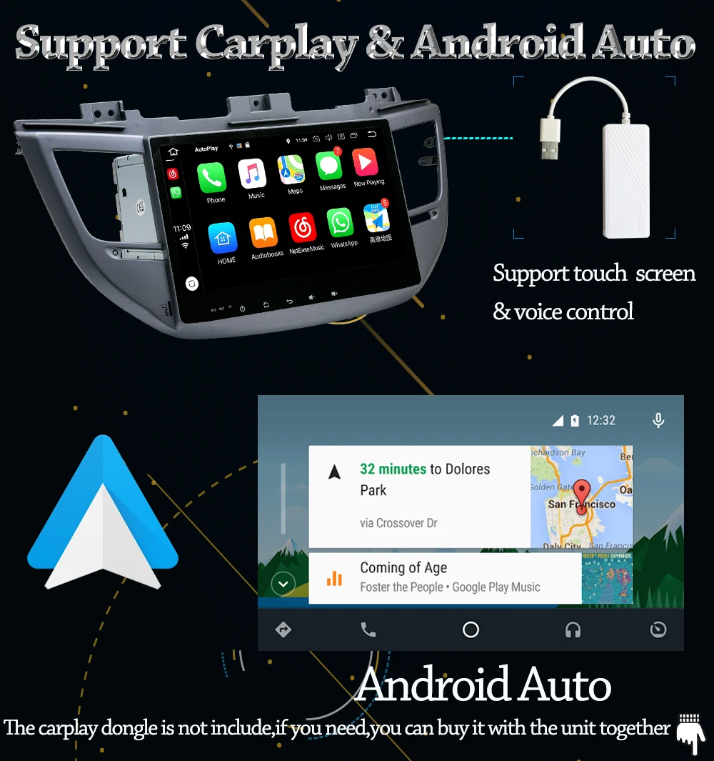 Sale Owtosin Car Radio Multimedia Video Player Navigation GPS Android 9.0 For Hyundai Tucson 2015 2016 2017 Car 4GB RAM 32GB ROM DSP 11