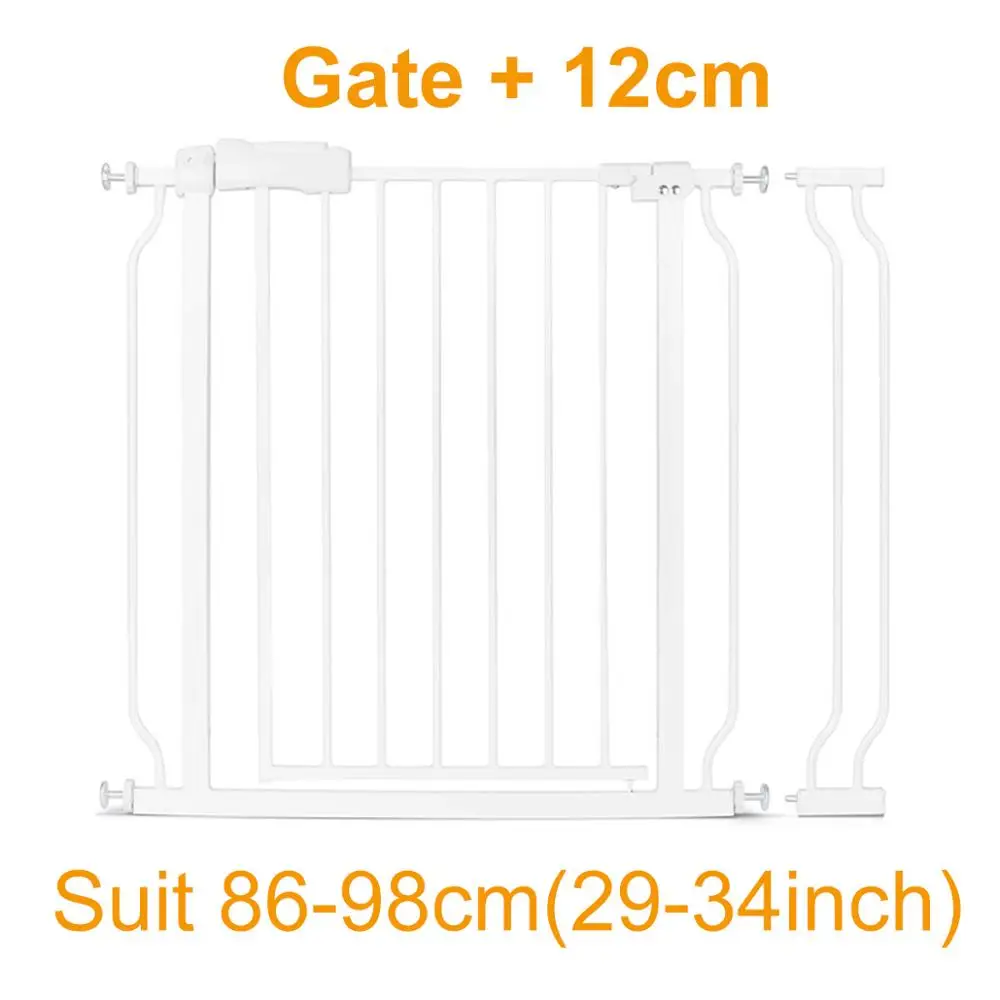 Детская безопасность ворота безопасности Лестницы ворота забор для детей Защита прочный Домашние животные собака кошка изоляция барьер дверь дети безопасный продукт - Color: Gate and 12cm
