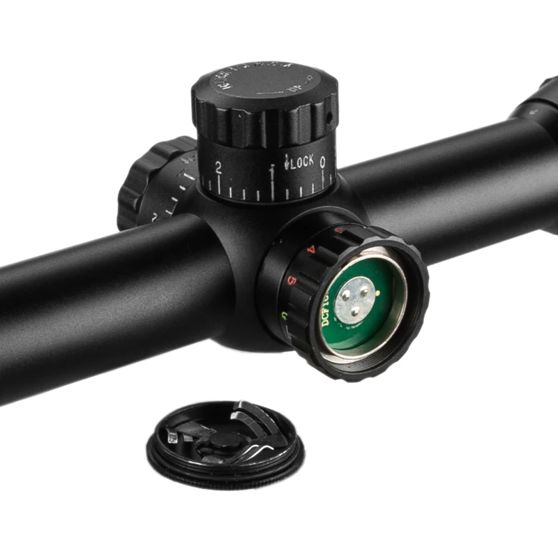 Comprar 4 16X50 Riflescope táctico Rifle alcance rojo verde azul punto vista Retical iluminado para caza alcance