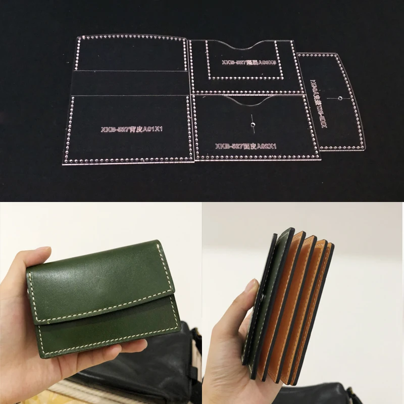 

Acrylic Stencil Laser Cut Template DIY Leather Handmade Craft Cards Bag Sewing Pattern70x105x20mm