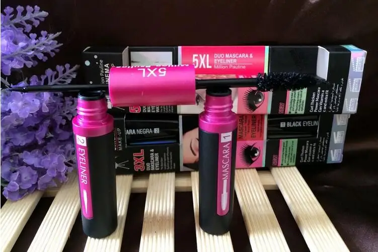 

New Million Pauline Cinema Make-up 5XL Duo Mascara 6ml+6ml Waterproof Cosmetics