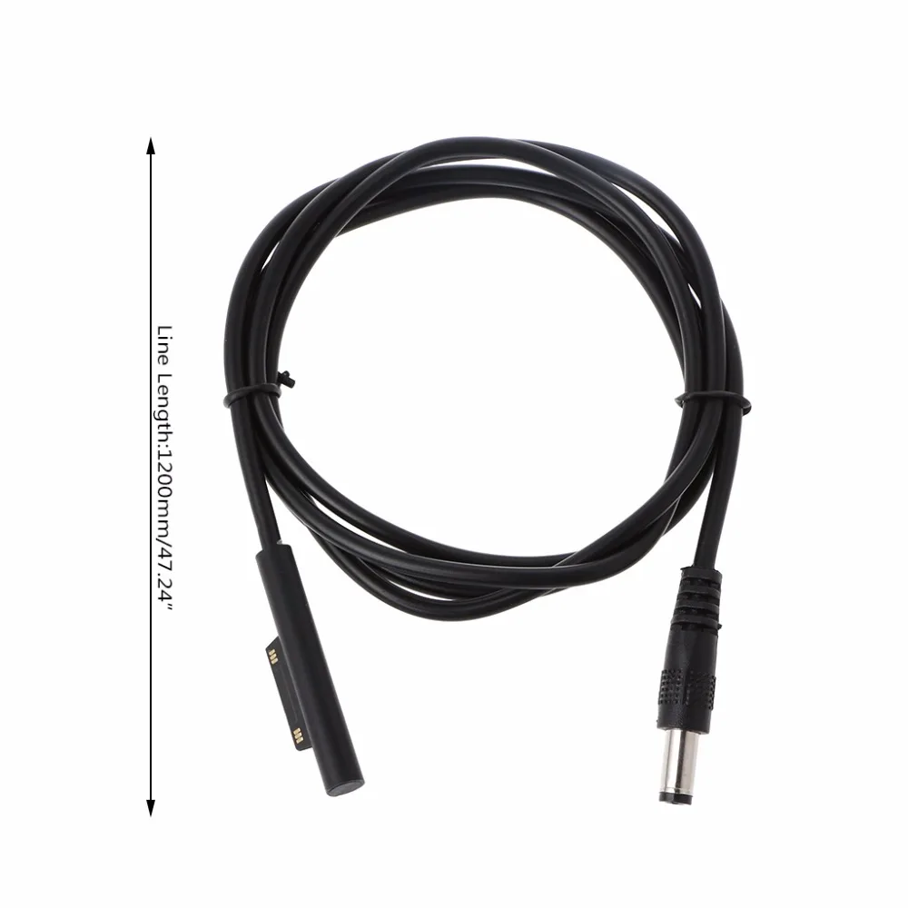 5,5*2,5 мм DC штекер зарядное устройство адаптер зарядный кабель шнур для microsoft Surface Pro 3 4 Tablet PC 120 см черные кабели