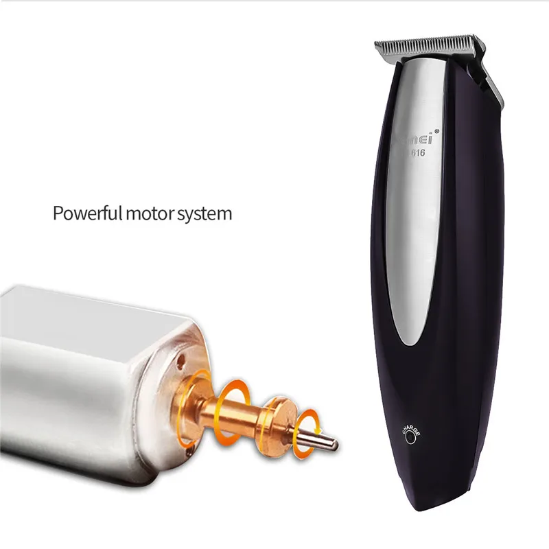 KEMEI профессиональная нержавеющая сталь Автоматическая всасывающая машинка для стрижки волос для взрослых детей электрический перезаряжаемый триммер для резки 45