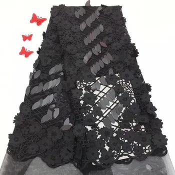 

Excellent party tulle lace fabric with 3D appliques french net cloth with sequins PNZ877(5yards/lot)