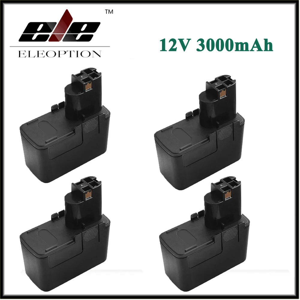 

4x BAT011 12V 3000mAh Ni-MH Rechargeable Power Tool Battery For Bosch PSR120 PSR 12V PSR 12VE PSR 12VES-2 BH1214H GSR 12V