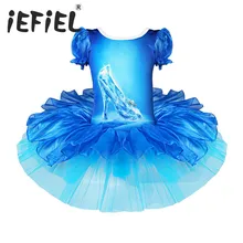 Рождественский подарок Обувь для девочек Одежда для бальных танцев партии праздничный костюм Косплэй Обувь для девочек Кристалл Обувь печати купальник пачка балетное платье