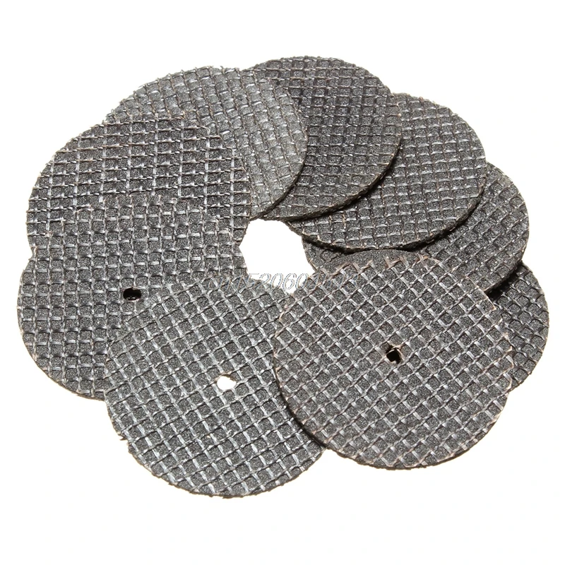New 25pc 32mm Resin Cutting Wheel Cut-off Discs Kit 1pc Mandrel For Rotary Tool