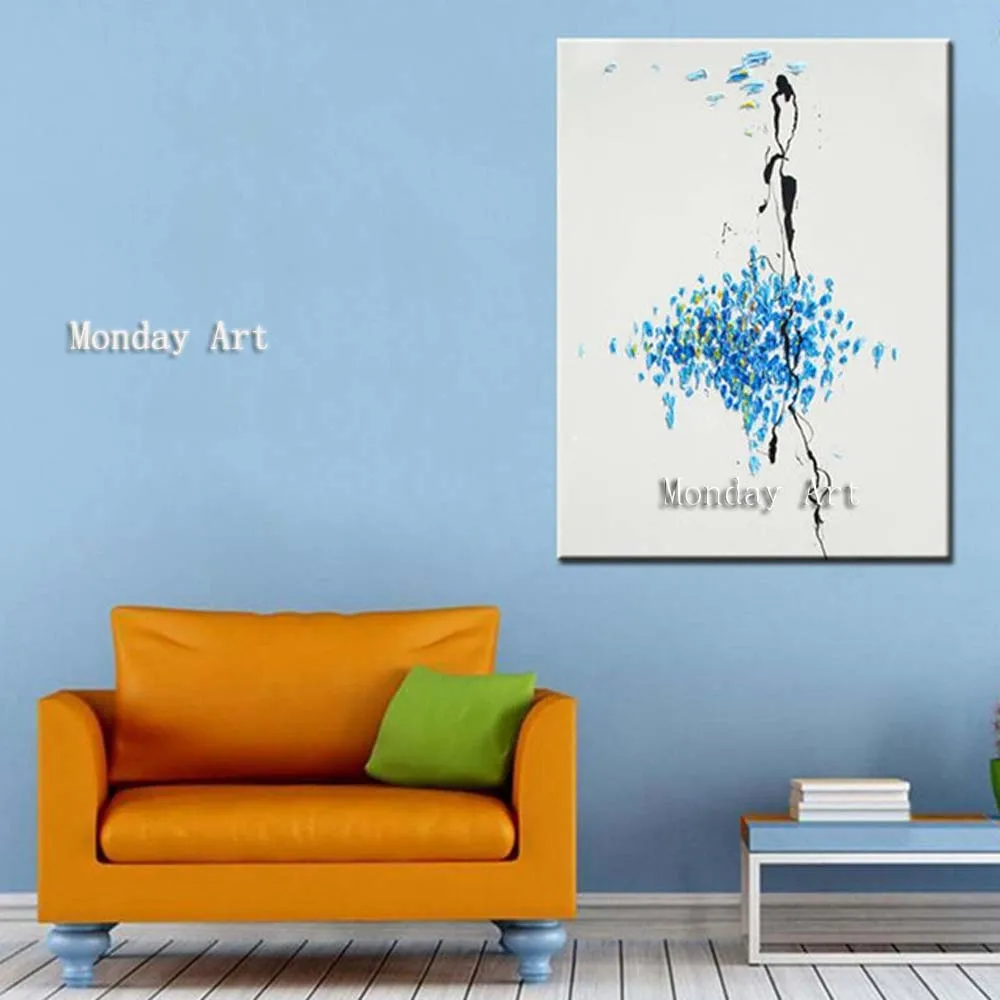 Gift-Handpainted-Abstract-Oil-Paintings-on-Canvas-Modern-Home-Decor-Wall-Art-Pictures-Large-Knife-Beautiful