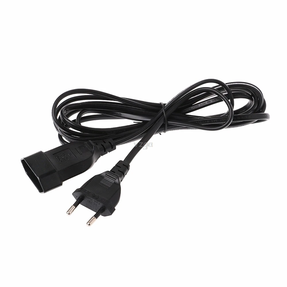 

European EU 2 Prong VDE Male to Female Power Extension Cable For PC PDU UPS 3Meter M30 dropshipping