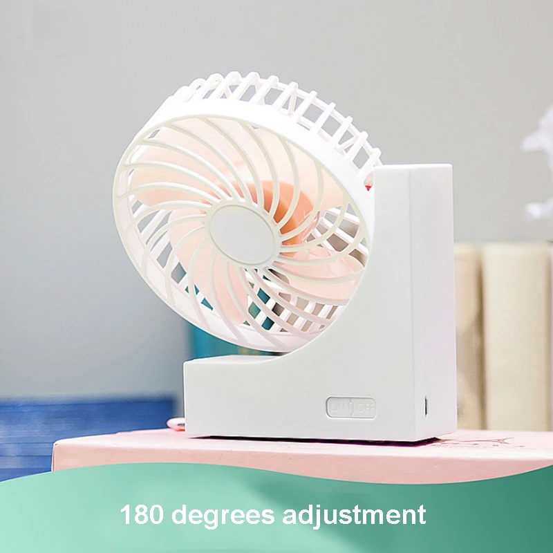 Portátil mini lechón USB ventilador recargable ventilador con Vane ABS eléctrico litio pedestal ventilador derecho cuchillas