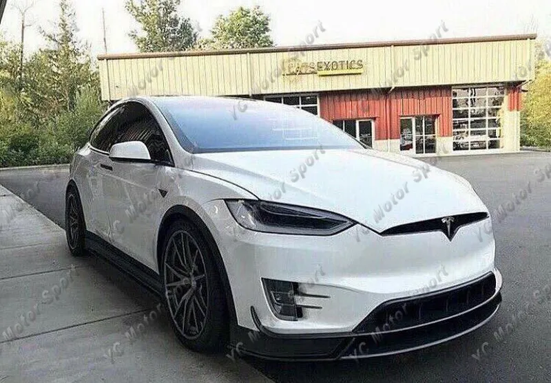 2016-2018 TESLA Model X SUV Revozport R-Zentric Style Side Skirts CF (58)