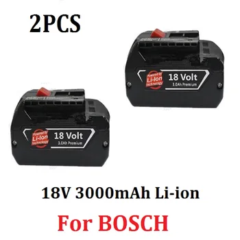 

2PCS 18V 3000mAh Li-ion Power Tool Replacement Battery for Bosch BAT609 BAT609G BAT618 BAT618G 2 607 336 169 2 607 336 170