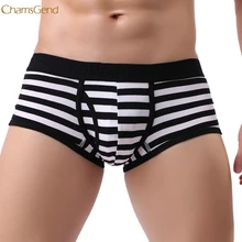 Лидер продаж, сексуальное мужское нижнее белье в полоску, дышащие шорты, прямые поставки 170928