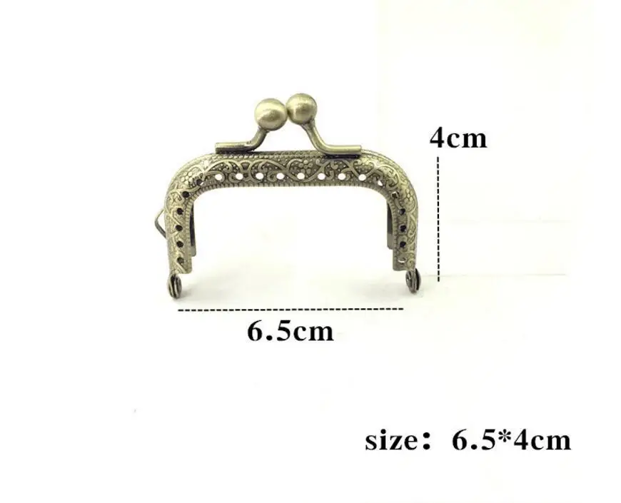 10 шт., 6,5, 7,5, 8,5, 10,5, 12,5, 15, 18, 20 см, металлическая пряжка для сумки, ручная работа, металлическая рамка для кошелька с замком поцелуя, свадебная рамка для клатча