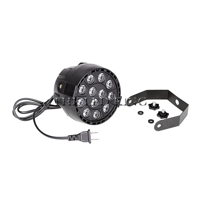 

10pcs 36w led lamp beads 12x3W led Par lights RGBW flat par led dmx512 disco lights professional stage dj equipment
