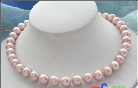 

P2092 AAA++ 17" 12MM ROUND Lavender AKOYA PEARL NECKLACE 14KT^^^@^Noble style Natural Fine jewe FREE SHIPPING