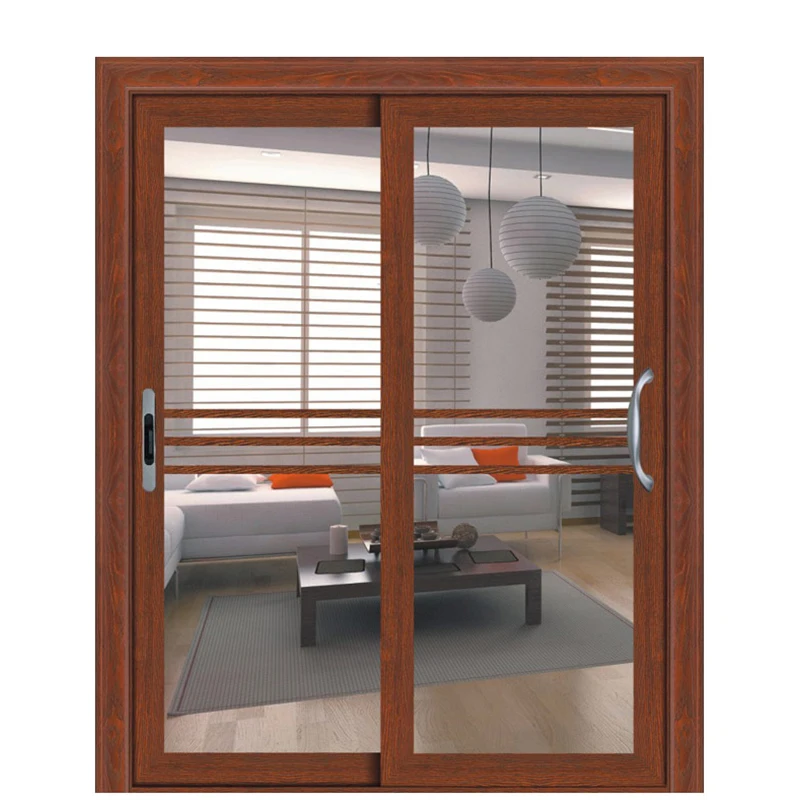 Cheap Aluminum Profile Interior French Glass 6 Panel Sliding