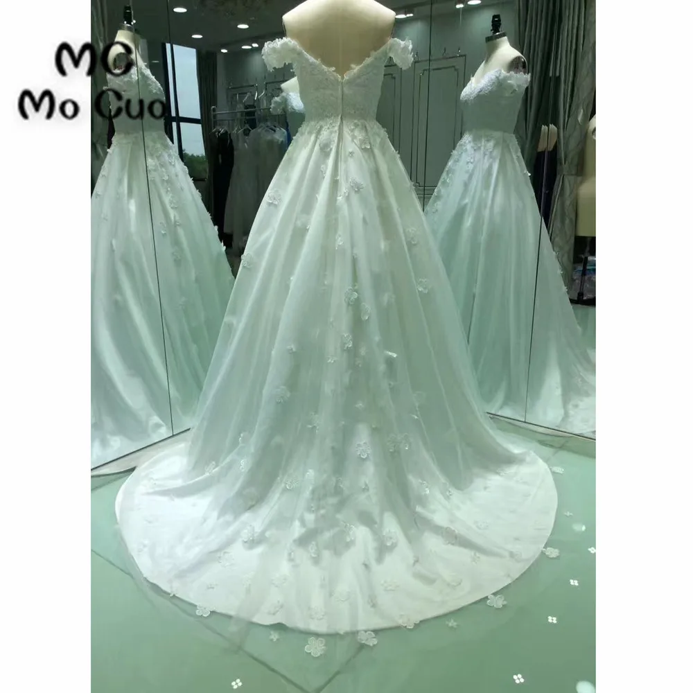 Популярная новинка 2017 года мяч Свадебные платья с открытыми плечами Свадебные платья Аппликации Милая Vestido De Noiva свадебное платье
