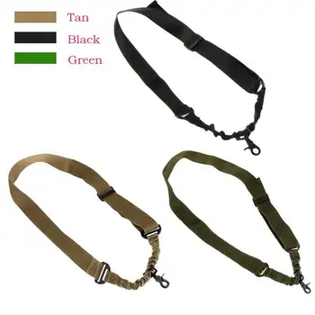 

Adjustable 1 Point Sling Bungee Rifle Gun Airsoft One Single Sling Nylon Camping Electronic Camera Belt Sling