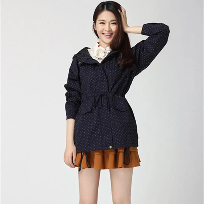 Pois Tr028 Europe Printemps New Manteau Vente Hot Coupe 2018 Femmes Automne Mignon Féminine vent Tranchée 4HvywS