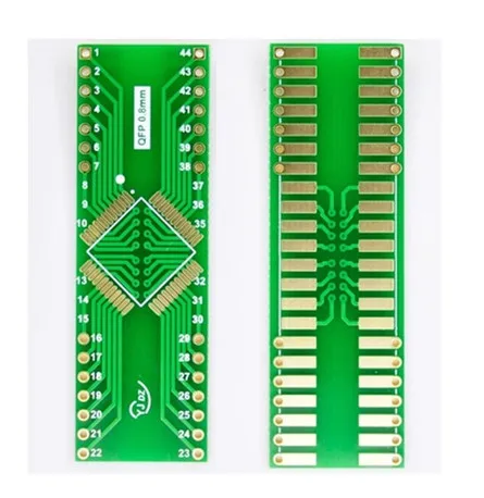 

10pcs TQFP44 to DIP44 QFP44 to DIP44 SOP to DIP pitch 0.8mm adapter pcb converter