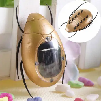 

Creative ABS Cockchafer Insect Shaped Solar Power Toy Kids Educational Toy Trick-playing Toy