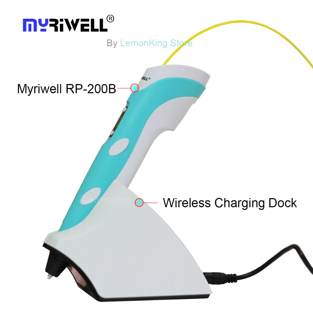 

Myriwell 3D pen 4th Generation Built-in battery Wireless Charging DIY 3D Printing Pen for Creative gifts toys