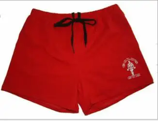 Мужские хлопковые свободные спортивные шорты для бега, баскетбола - Цвет: red