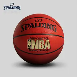 Оригинальные SPALDING мужские 7th Баскетбол НБА Красный контроль конкуренции крытый и открытый 7PU Баскетбол 76-076Y