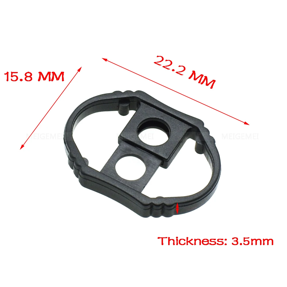 100pcs 22*16mm Cord Slider Drawstring Plastic Rope Clamp Cord Lock