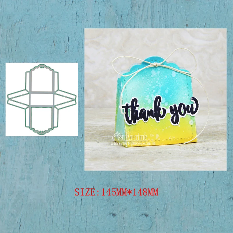 

LLove CCraft Stitched Mini Bag Metal Cutting Dies for DIY Scrapbooking Album Paper Cards Decorative Crafts Embossing Die