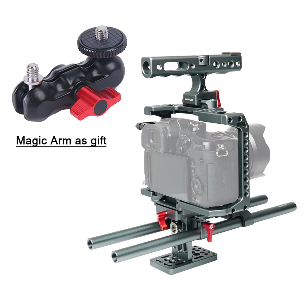 

Professional Photography Rabbit Video Camera Cage Kit Suite for Panasonic GH4 GH5 with catheter dedicated base chute