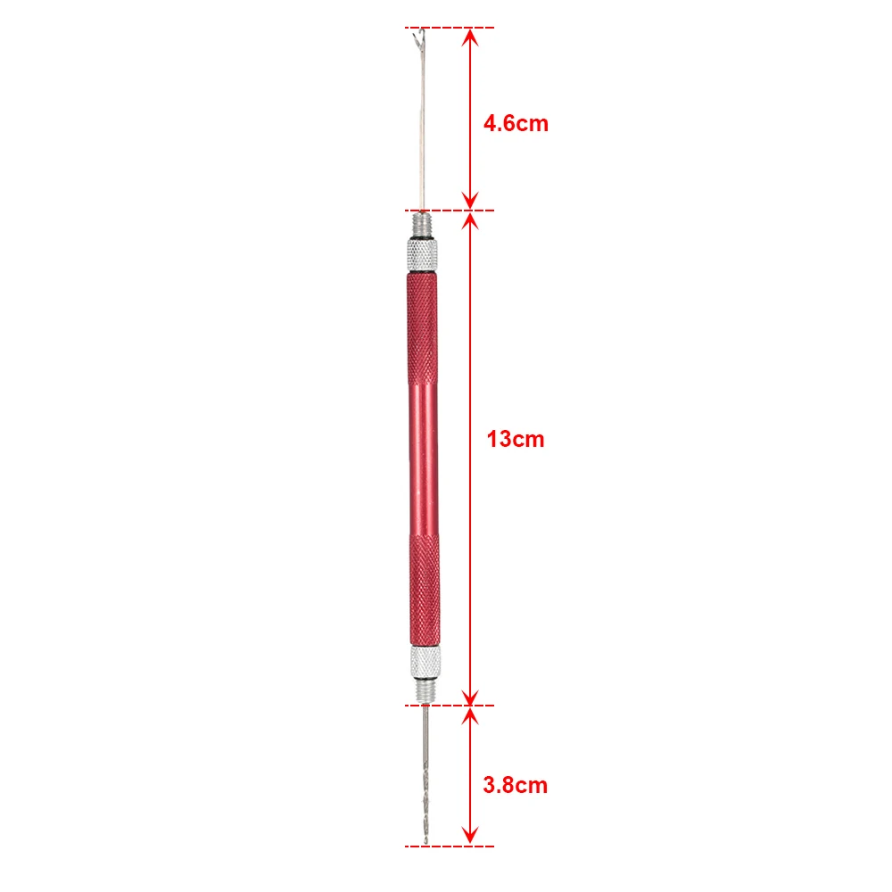 6 цветов Алюминиевый сплав 2 в 1 Карп грубая рыболовная установка для волос игла набор игла для приманки Стрингер и бурильщик рыболовные снасти инструмент