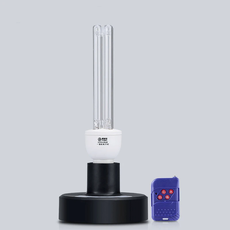 

25W UV ozone disinfection bactericidal quartz bulb sterilizer portable mite remote control sterilization home ultraviolet lamp
