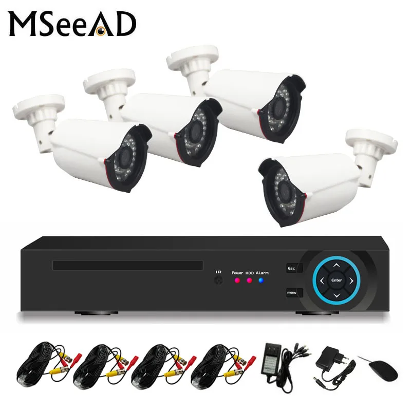 

8CH CCTV System 4PCS 1280TVL Outdoor Weatherproof Security Camera 8CH 720P DVR Day/Night DIY Kit Video Surveillance System